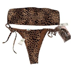 Aerie Brown Leopard Bikini